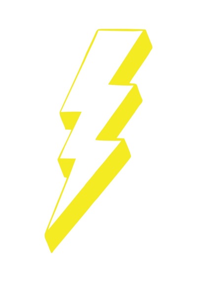 Elektirk Enerji Sticker 17x17 Cm Sarı