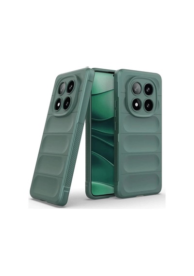 Xiaomi Redmi Note 14 Pro 4g Uyumlu Kılıf Optimum Silikon - Koyu Yeşil
