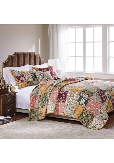 Grönland Home Antik Şık Otantik Patchwork Pamuklu Yorgan Seti Diğer