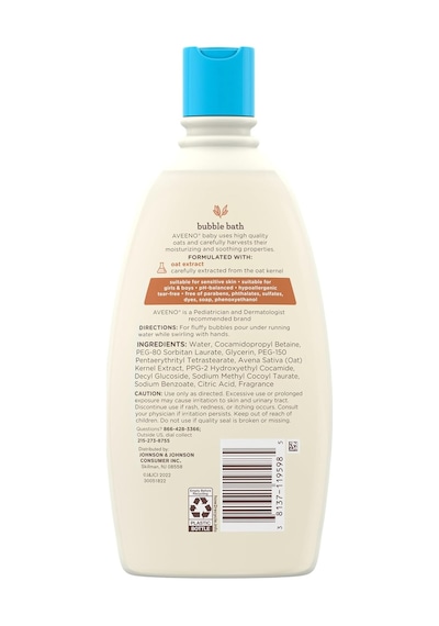 Aveeno Baby Sensitive Skin Banyo Köpüğü 568ml 285 ML