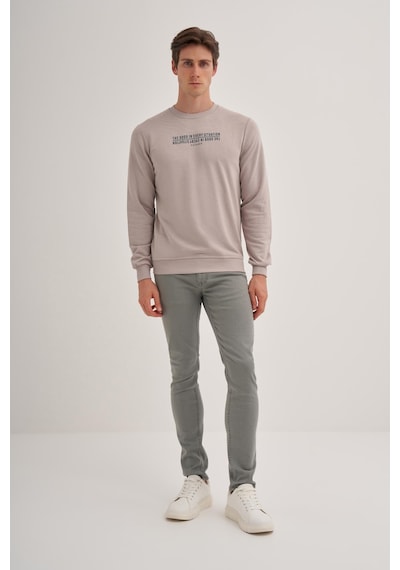 Cazador Erkek 3 İplik Şardonsuz Sweatshirt 5221 Gri 001