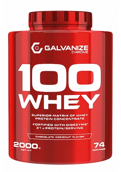 Galvanize Nutrition 100 Whey Protein 74 Servis 2000 Gr Çikolata Kokonat Çikolata - Hindistan Cevizi