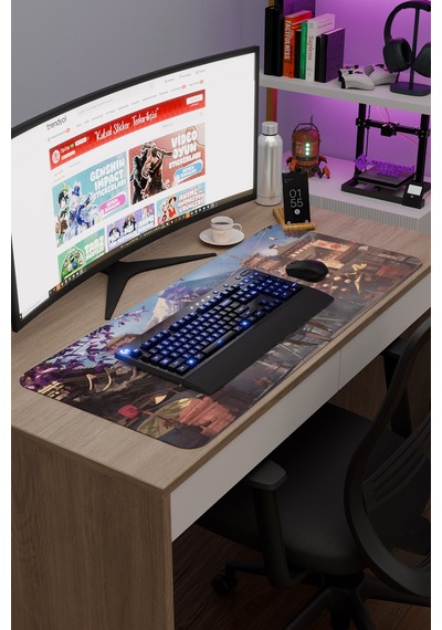 Chiori Genshin Impact Anime Gacha V3 - 90x40 Xxl Gaming Mouse Pad Fare Altlığı