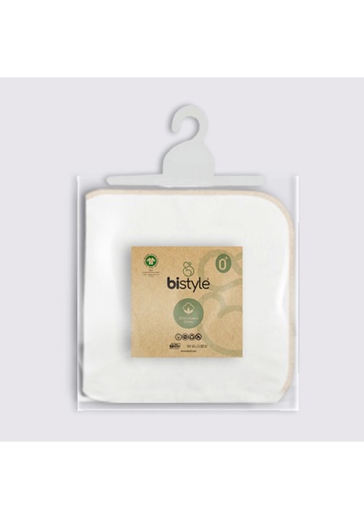 Bistyle Organik 28x28 10'lu Penye Mendil 90101 Ekru Ekru