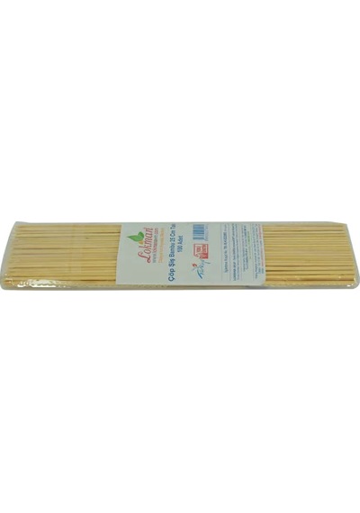 Çöp Şiş Bambu Şişleri 25 Cm Takribi 100 Adet 1 Paket