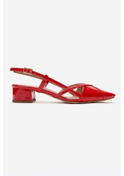 Luvishoes Olena Kırmızı Rugan Kadın Topuklu Sandalet