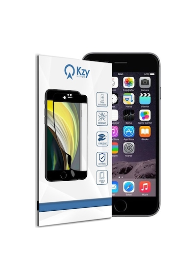 Apple Uyumlu iPhone 6S Siyah Tam Kaplayan Fibernano Ekran Koruyucu (520646563) 20 Tl Fark Ile Apple Uyumlu iPhone Hızlı Şarj Kablosu