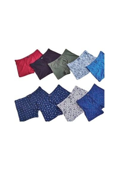 Berrak Erkek Mavi Desenli Modal Boxer 6'Lı Paket - 4497 001