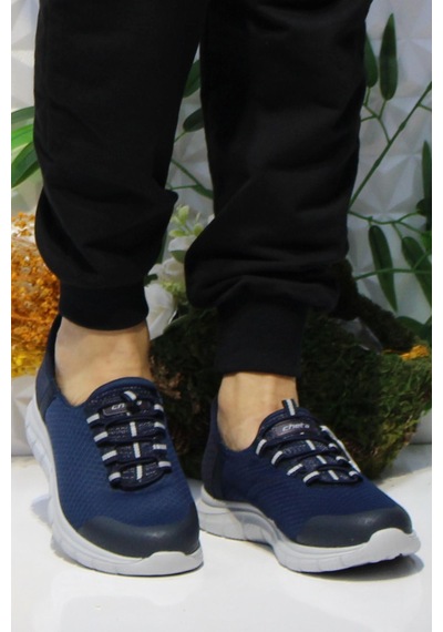 Fort Cheta Shıne Lacivert Rahat Esnek Yumuşak Bağçıksız Sneakers Ayakkabı 001