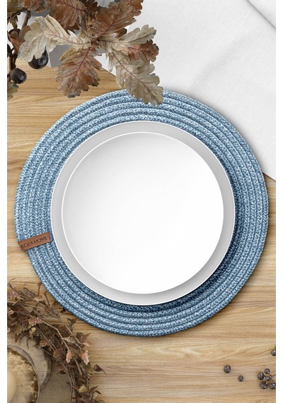 Koza Home Cesta El Yapımı Örgü Turkuaz Supla 37x37 4000 Turkuaz