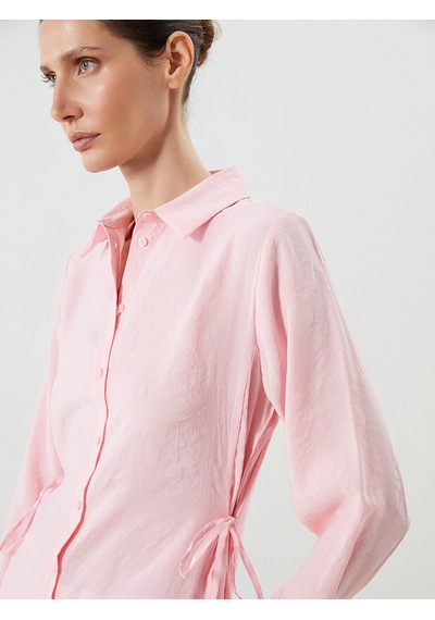 Lcwaıkıkı Classic Pembe Modal Karışımlı Kadın Gömlek Tunik