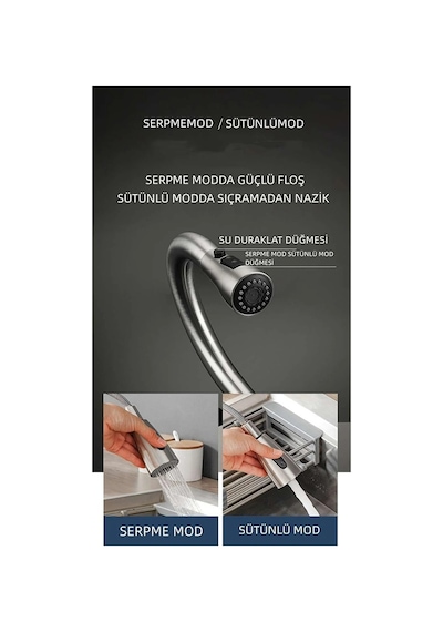 Hügo Fleko Flora Krom Spiralli Mutfak Bataryası 35 MM