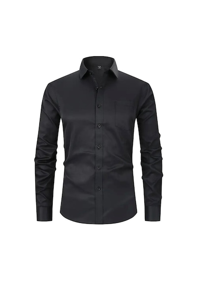 Erkek Klasik Uzun Kol Gömlek Micro Bgl-st03497 001