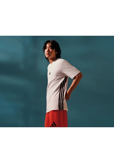 Adidas M 3s Sj T Erkek Günlük Tişört Je6388 Beyaz Beyaz