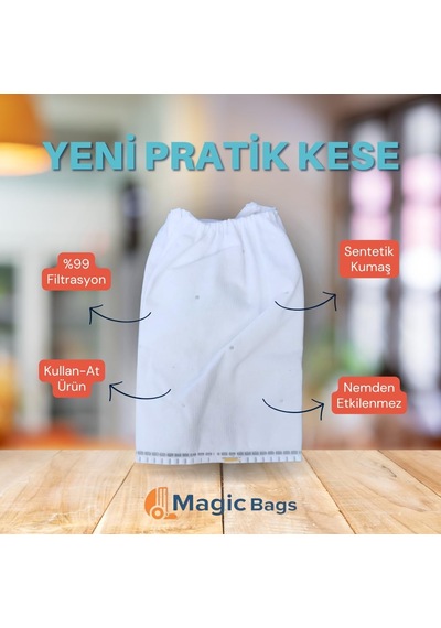 Fantom Pratik Süpürge Uyumlu Kese Toz Torbası 10'lu