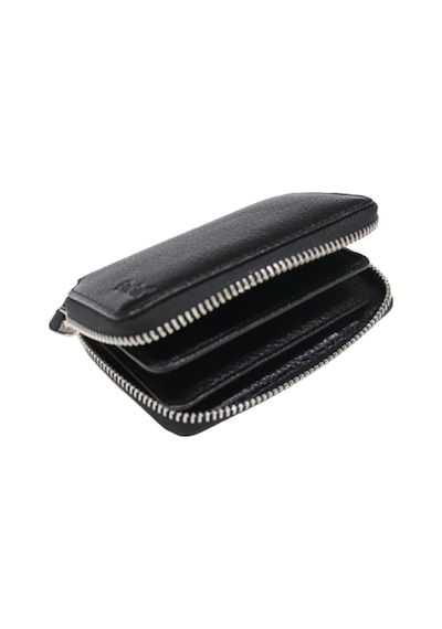 Diga Hakiki Deri Siyah Unisex Fermuarlı Mini Cüzdan Diga Hakiki Deri Siyah Unisex Fermuarlı Mini Cüzdan