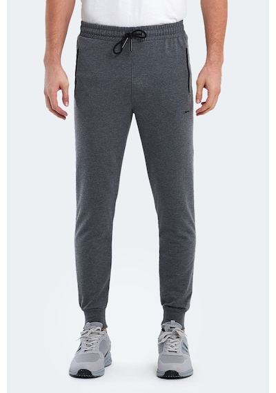 Slazenger Ofer In Erkek Fermuar Cepli Koyu Gri Eşofman Altı Koyu Gri