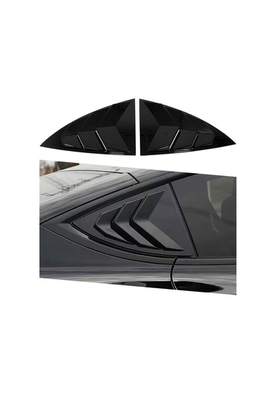 Tesla Model Y Kelebek Cam Vizörü Piano Black
