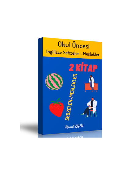 İngilizce Sebzeler Ve Meslekler Boyama Kitap Seti (2 Kitap)