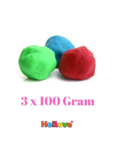 3 Adet Oyun Hamuru + Oyun Hamuru İçin Merdane Ve Kalıp Seti Play Dough