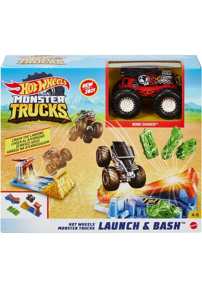 Monster Trucks Fırlat ve Çarpış Oyun Seti Gvk08-