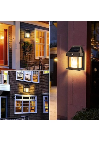 Forlife 12watt Güneş Enerjili Solar Dekoratif Duvar Apliği 2 Adet