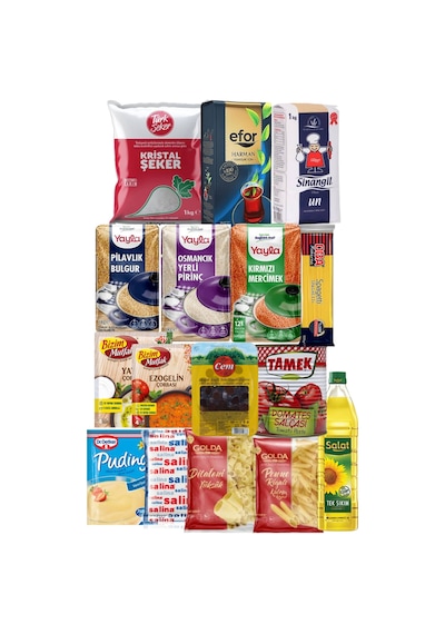 Ramazan Paketi Kumanya Erzak Kolisi Ekonomik Paket 16 Parça Ürün