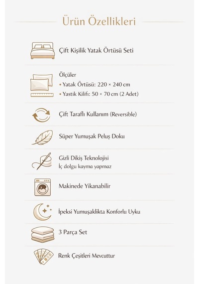 Lory Peluş Kürk Yorgan Seti Çift Kişilik Battal Boy Yumuşak Tüy Dökmez İthal Yatak Örtüsü 3 Parça Pembe
