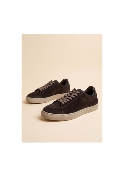 Bafaş Ayakkabı 032819 Kahverengi Hakiki Dana Derisi Süet Erkek Sneaker