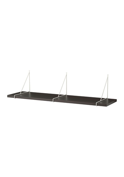 Ikea Bergshult/pershult Duvar Rafı 120x30 Cm Kahverengi - Beyaz