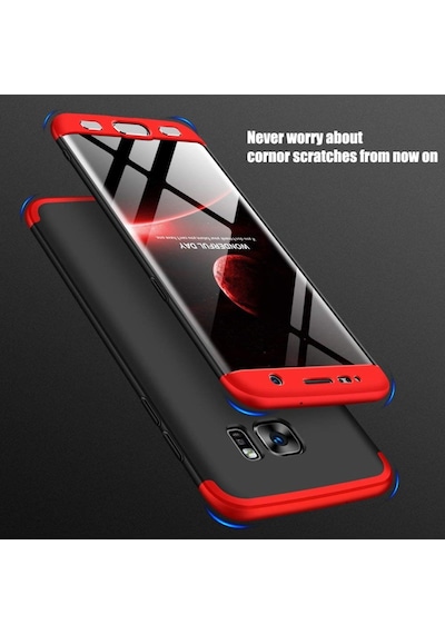 Samsung Galaxy Uyumlu S7 Edge Kilif 3 Parçali 360 Tam Korumali Gkk Kapak 393154175