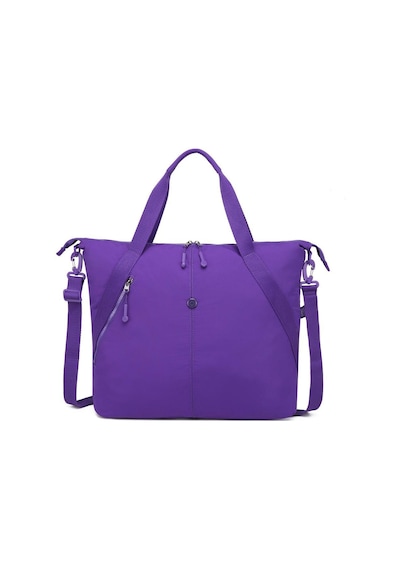 Smart Bags Mikro Poly Kumaş Büyük Boy Kadın Omuz Çantası 3335 Mor