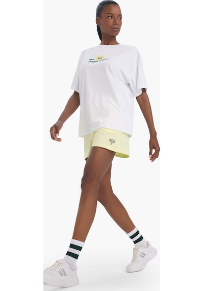DeFactoFit Standart Fit Sporcu Kısa Paça Şort E3600AX25SMYL75