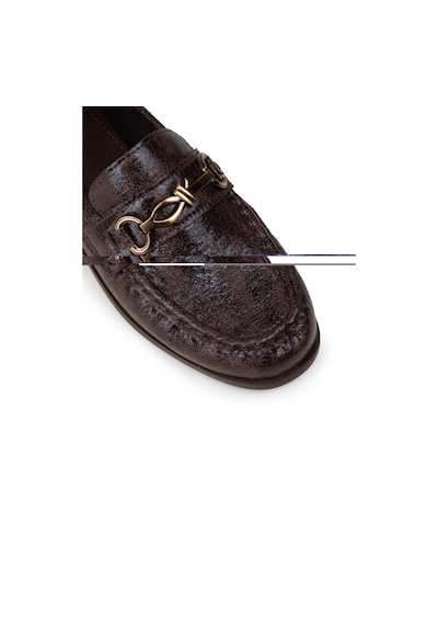 Deery Kadın Kahverengi Toka Detaylı Loafer - K0013zkhvc01