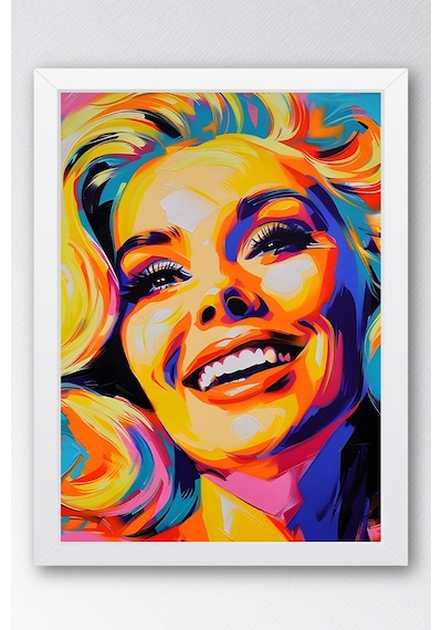 Marilyn Monroe Pop Art Çerçeveli Tablo - Pop Art Poster Tablo