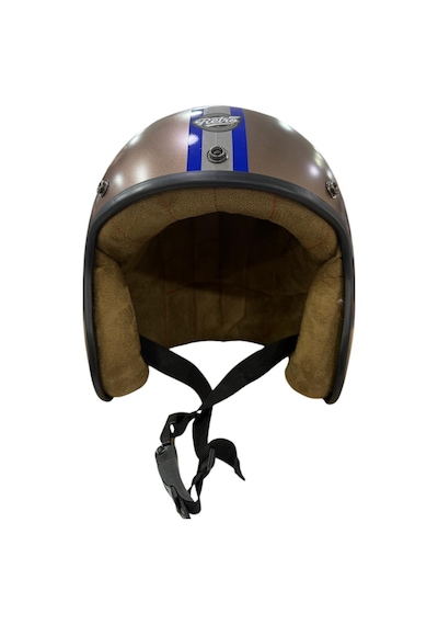 Bike Sky Retro Motosiklet Kaskı Gri