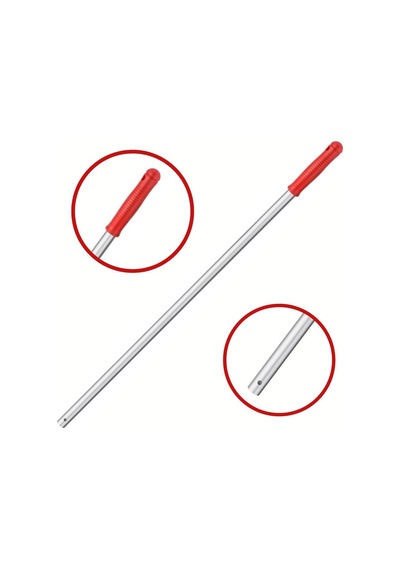Mulpex Premium Kalite Alüminyum Eloksallı Sap,Delikli 140 cm. Red