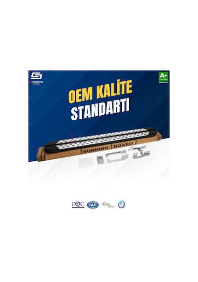 S-dizayn Fiat Scudo 3 Uzun Şase Trimline Gri Yan Basamak 248 Cm 2020 Üzeri