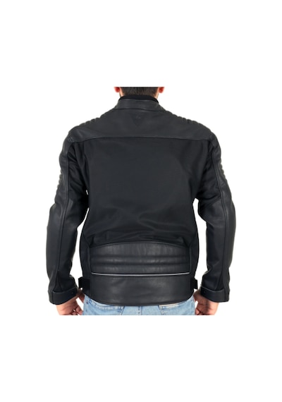 Venom Motosiklet Montu Deri Siyah Blade Fileli Motorcu Ceketi
