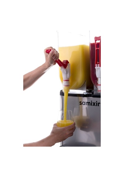 Samixir Twin Çiftli 12+12 Lt Slush Buzlaş Karlamaç Makinesi Slush-24-ı