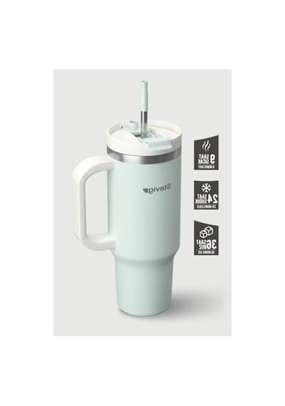 900 Ml Sızdırmaz Çelik Termos, 2 Moods Tuck-in Tumbler Açık Kahverengi