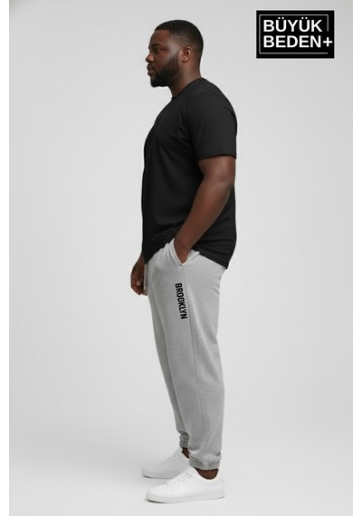 Süperlife Erkek Büyük Beden Brooklyn Baskılı Paça Lastikli Jogger İnce Eşofman Altı Spr26bea951-2 Gri Süperlife Erkek Büyük Beden Brooklyn Baskılı Paça Lastikli Jogger İnce Eşofman Altı Spr26bea951-2 Gri