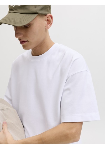 Jack&jones Jjebarron Tee Ss O-neck Noos Beyaz
