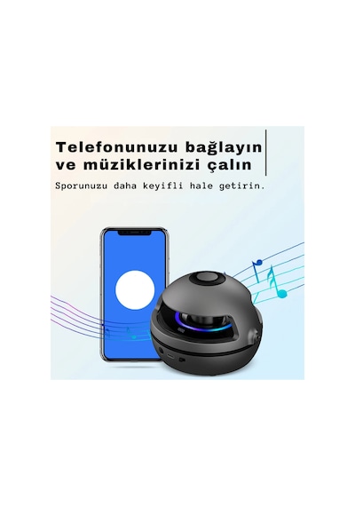 İp Atlama Makinesi Şarjlı Kumandalı Bluetooth Hoparlörlü 10 Kademeli Fitness İp Atlama Aleti
