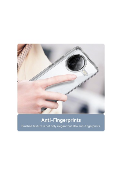 Caseonn Xiaomi Poco F7 Pro Kılıf Kamera Korumalı Darbe Emici Şeffaf Arka Kapak Tam Şeffaf