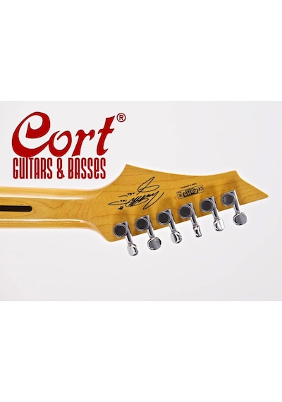 Cort Garage1 Bks Elektro Gitar Kılıflı Siyah Satin Scorpu Pick
