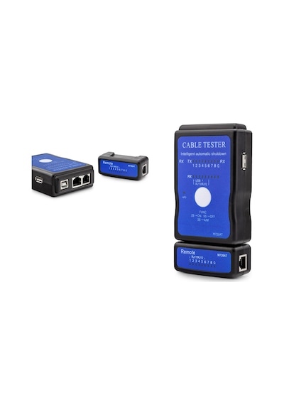 Kablo Test Cihazı Rj11 Rj45 Rj12 Usb Siyah Hdx6512