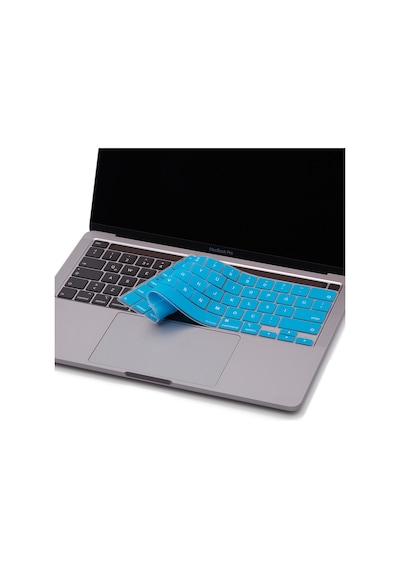 Apple Uyumlu MacBook Pro 13-16 İnç Klavye Koruyucu Silikon Türkçe Karakterli Return Enter Pembe