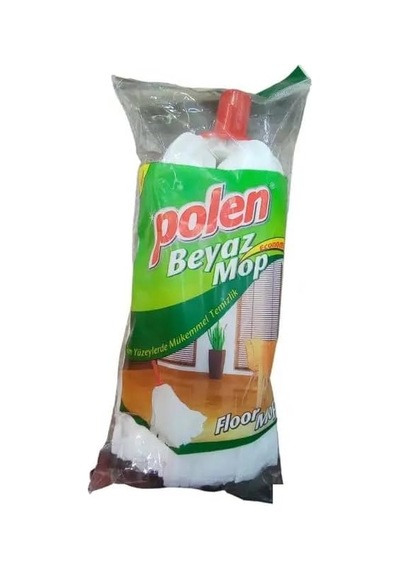 Polen 2819 Beyaz Mop Kl60 Yüksek Emici Mikrofiber Yedek Mop Başlığı, Ev Ve İş Yeri Uyumlu Pratik Islak Ve Kuru Zemin Temizlik Paspası 50 x 22