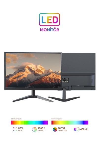 19 Dahili Hoparlörlü 60 Hz Led Monitör